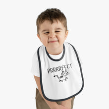 Load image into Gallery viewer, PRRRRFECT Baby Contrast Trim Jersey Bib