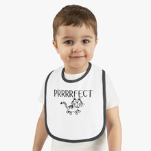 Load image into Gallery viewer, PRRRRFECT Baby Contrast Trim Jersey Bib