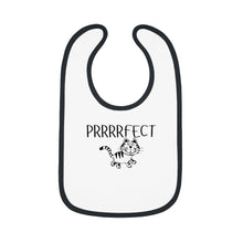 Load image into Gallery viewer, PRRRRFECT Baby Contrast Trim Jersey Bib