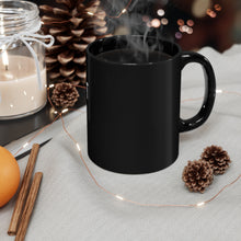 Load image into Gallery viewer, Breakfast Wine  Black mug 11oz
