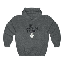 Load image into Gallery viewer, I&#39;m Wokin&#39; Here  Unisex Heavy Blend™ Hooded Sweatshirt
