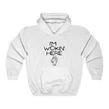 Load image into Gallery viewer, I&#39;m Wokin&#39; Here  Unisex Heavy Blend™ Hooded Sweatshirt
