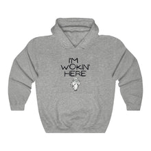 Load image into Gallery viewer, I&#39;m Wokin&#39; Here  Unisex Heavy Blend™ Hooded Sweatshirt
